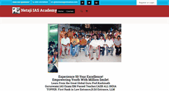 Desktop Screenshot of netajiiasacademy.com