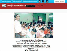 Tablet Screenshot of netajiiasacademy.com